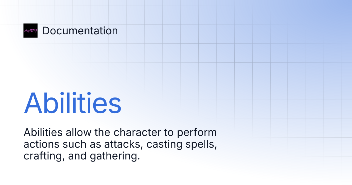 Abilities | Documentation